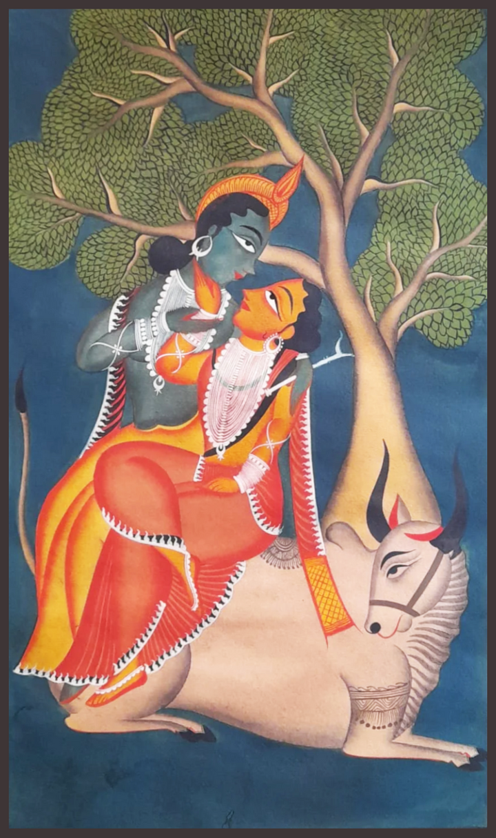 A Tale of Radha and Krishna in Kalighat by Uttam Chitrakar Thumbnail