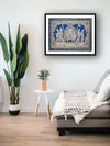 Shop A Tapestry of Divine Love: The Mythical Saga of Ram-Sita Darbar on a canvas 