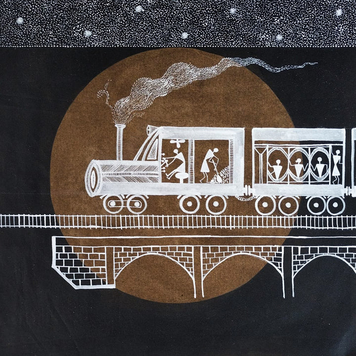 A Tapestry of Wonder in Warli by Dilip Bahotha Thumbnail
