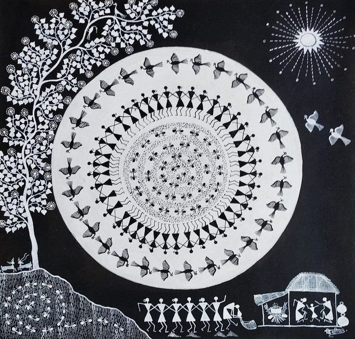 A Timeless Celebration of tradition: Warli by Dilip Bahotha Thumbnail