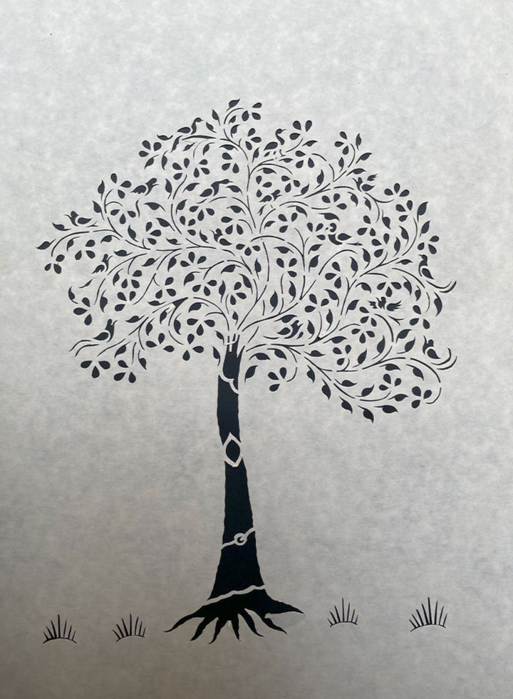 A Tree, Sanjhi Artwork By Ashutosh Verma Thumbnail