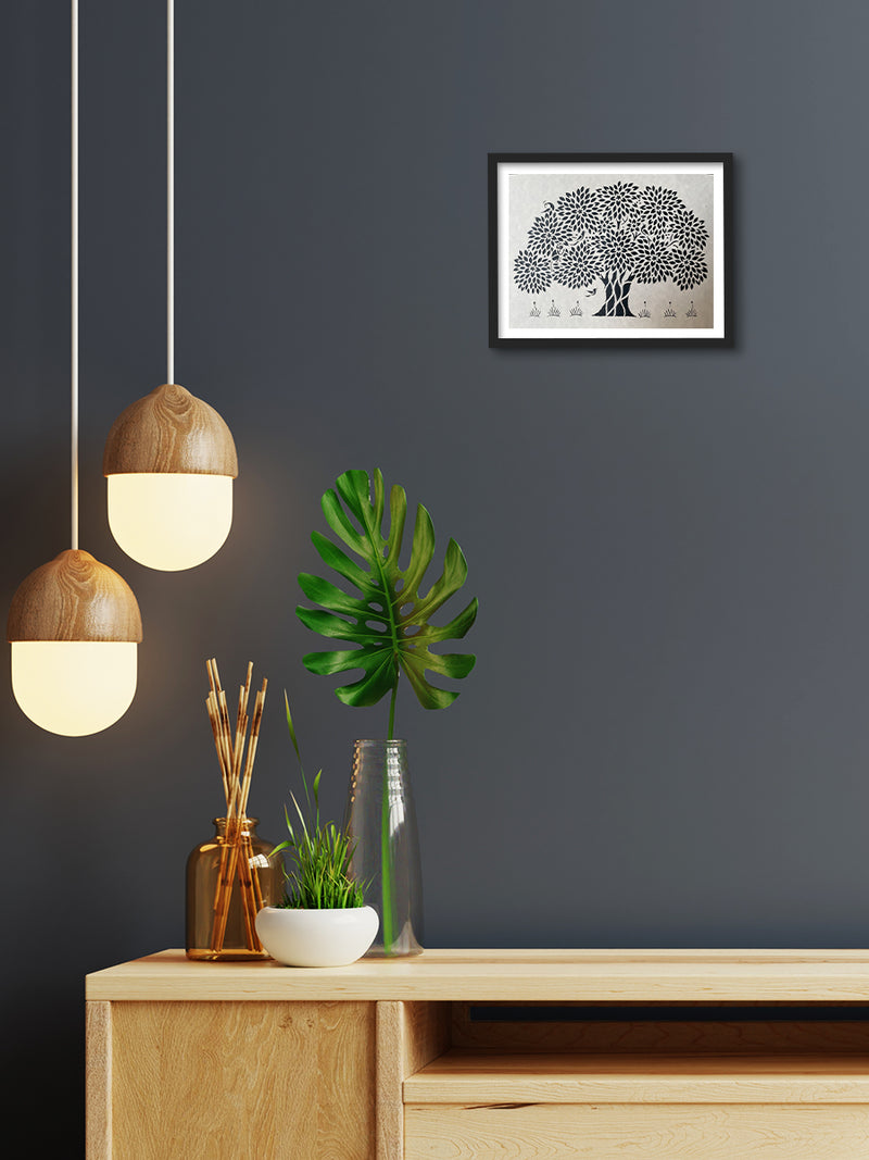 A Tree, Sanjhi Artwork By Ashutosh Verma