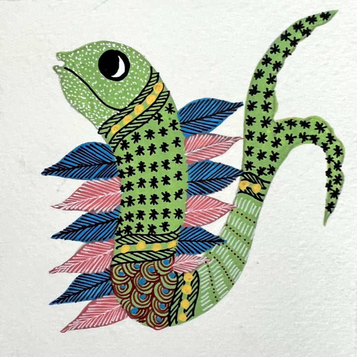 Mystic fish in Gond by Kailash Pradhan Thumbnail