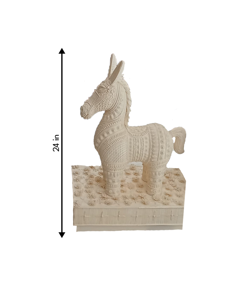 A horse in Sholapith By Sunil Haldar Thumbnail
