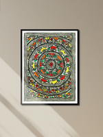 Godna Madhubani Painting by Ambika Devi for sale