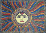 Buy Surya devta: The Sun God Madhubani Painting by Ambika Devi
