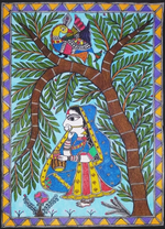 Buy Tree of Life Madhubani Painting by Ambika Devi