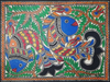 Buy Fishes in Nature Madhubani Painting By Ambika Devi