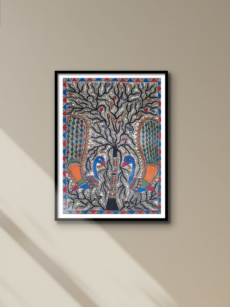 Tree of Life Madhubani Painting By Ambika Devi for sale