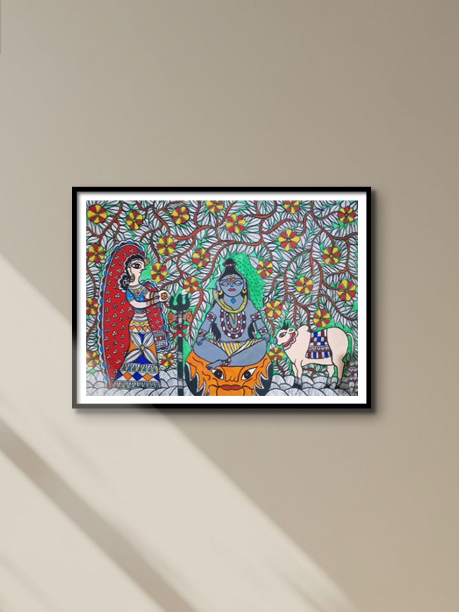 Asamprajnata Samadhi Madhubani Painting By Ambika Devi for sale