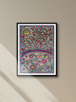 Harmonious Nature Madhubani painting by Ambika Devi for sale