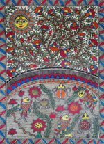 Shop Harmonious Nature Madhubani painting by Ambika Devi