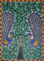 Buy Tree of Life Madhubani painting by Ambika Devi