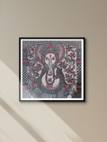 Blossoming Ganesha Madhubani Painting By Ambika Devi for sale