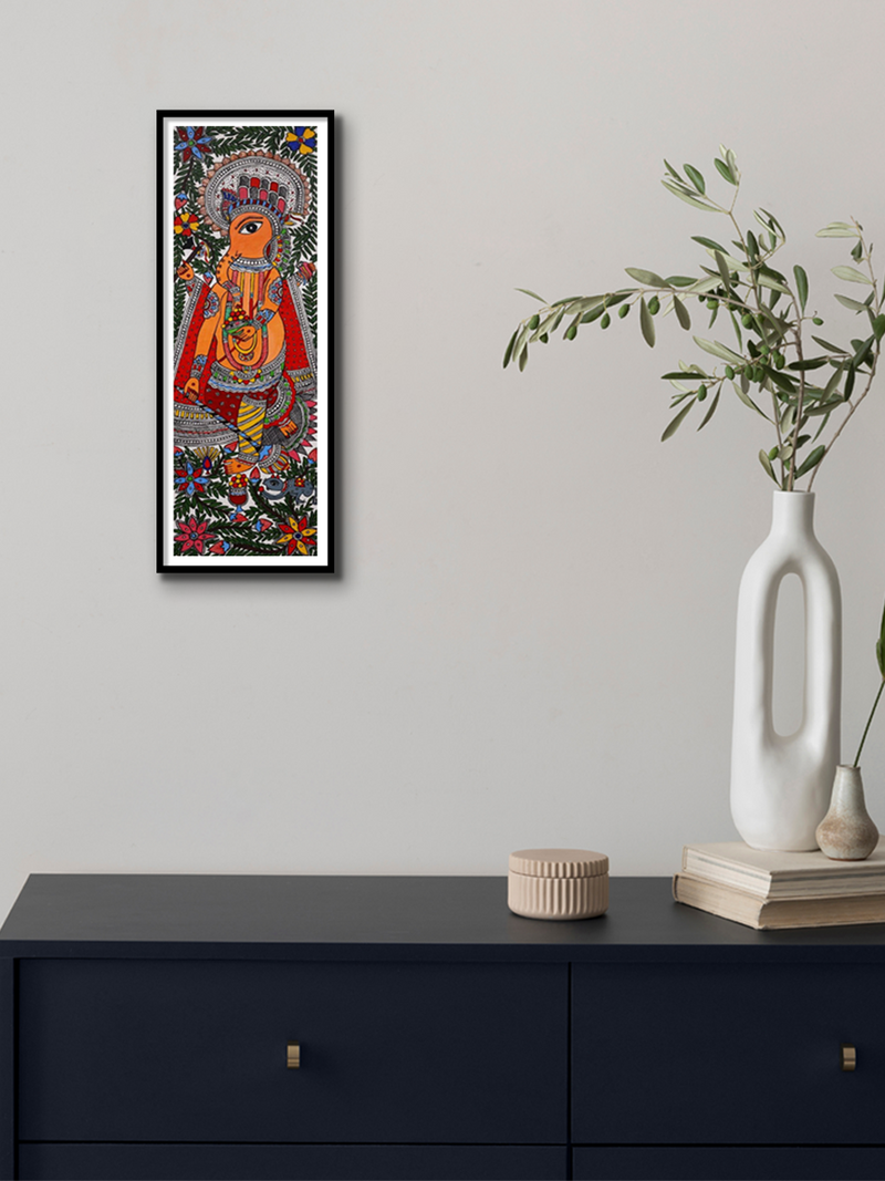 Order Warrior Ganesha Madhubani Painting By Ambika Devi