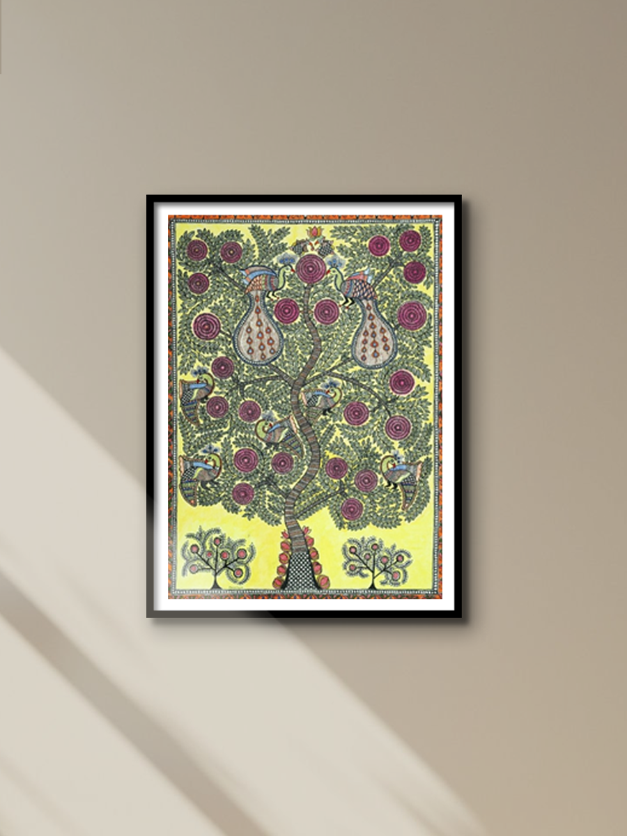 Path of the Tree Madhubani Painting by Ambika Devi for sale