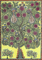 Shop Path of the Tree Madhubani Painting by Ambika Devi