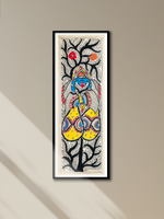 Beyond Boundaries: Peacocks' Confluence on the Tree of Unity Madhubani Art by Ambika Devi