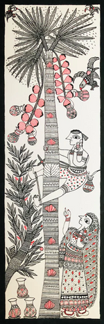 Buy Lush Tree Madhubani Painting by Ambika Devi