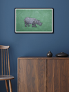 One-Horned Rhino in Assamese Painting