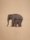Buy A Mother's Guiding Trunk A Mughal Miniature of Elephant Love by Mohan Prajapati