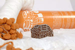 POTLI Handmade Wooden Block Print DIY Craft Kit  Dupatta -Orange Elephant (For All Ages)