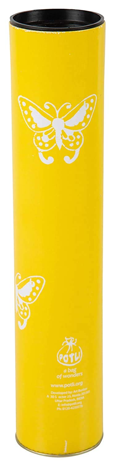 POTLI Handmade Wooden Block Print DIY Craft Kit r Dupatta -Yellow Butterfly  (For All Ages)
