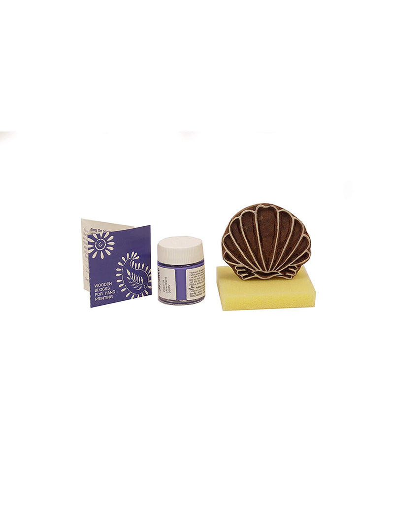 POTLI DIY Craft Kit - Block Print Your own T-Shirt (Shell) Age 4-12 years