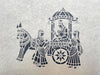 A Rath-Yatra, Sanjhi Artwork By Ashutosh Verma