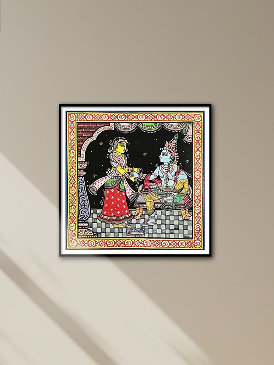 Shop Krishna & Subhadra Pattachitra Painting by Apindra Swain