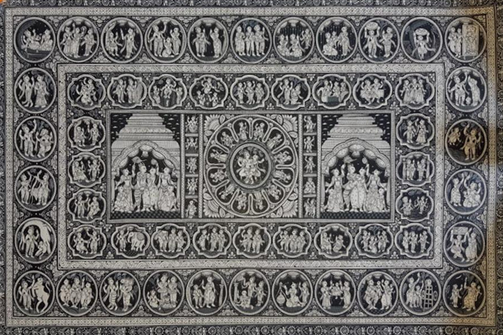 The Story of Krishna - Pattachitra Painting by Apindra Swain for Home Decor Thumbnail
