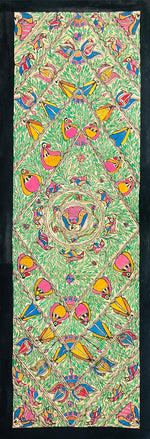 Buy A Symphony of Radiance Ethereal Geometry Madhubani Painting by Ambika Devi