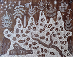 Forest and Animal life : Warli Painting by Anil Wangad