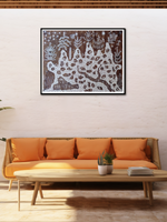 Forest and Animal life : Warli Painting by Anil Wangad