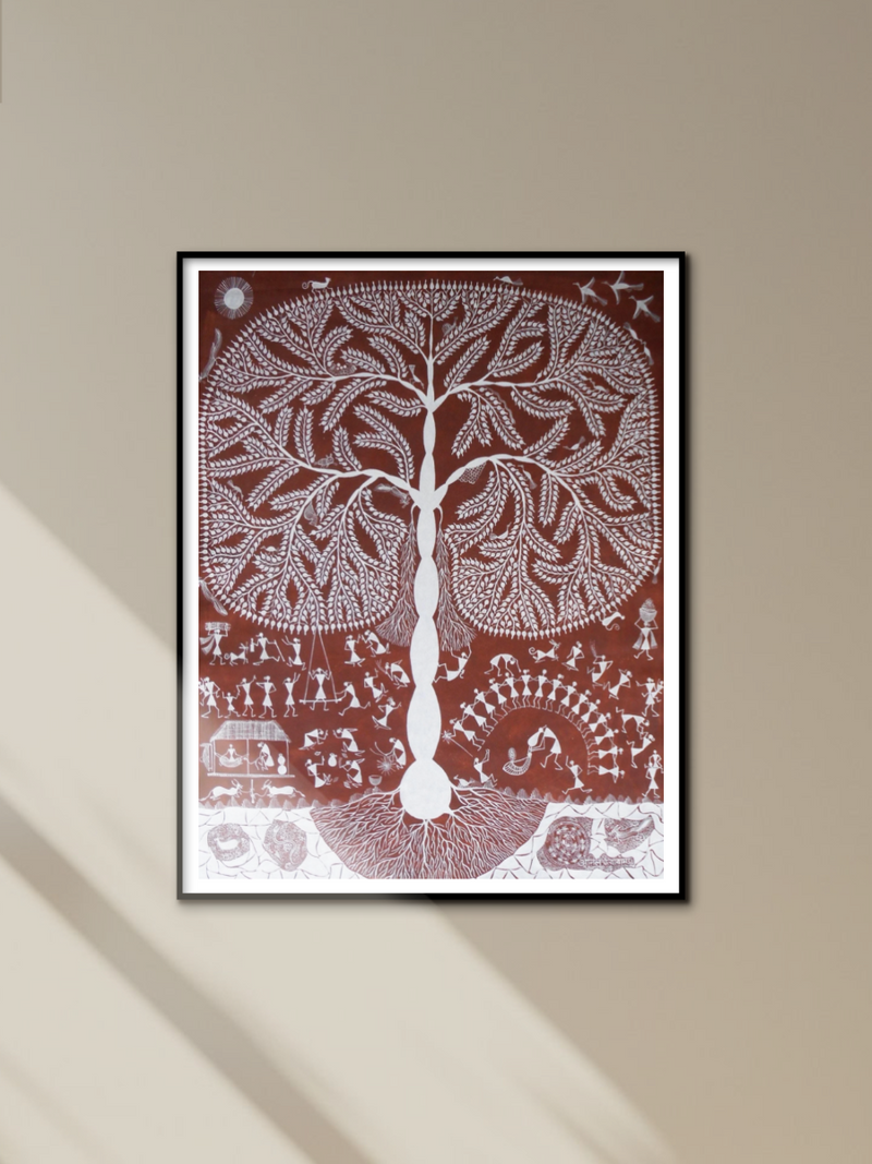 buy Tree of life: Warli painting by Anil Wangad