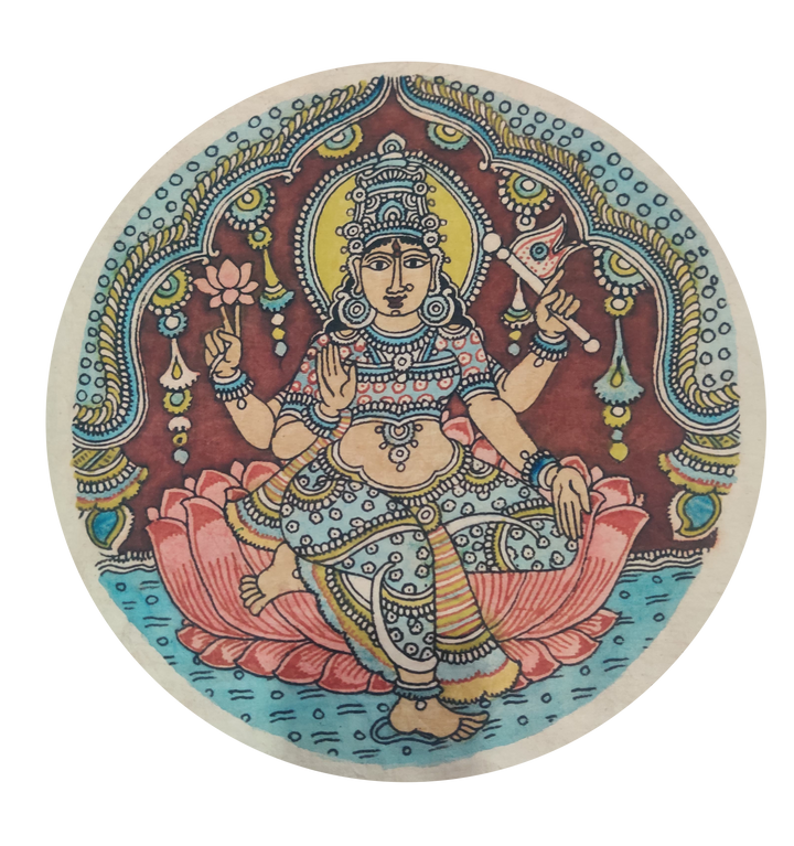 Adi Lakshmi In Kalamkari by Harinath N Thumbnail