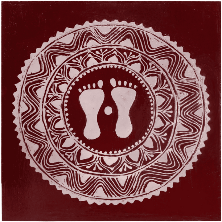 Aesthetic Spectacle: Aipan Art on Wooden Easel by Ruchi Nainwal Thumbnail