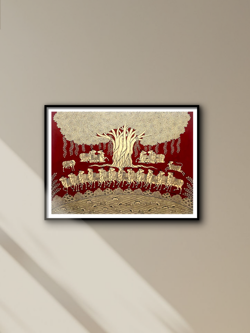 Shop Akshaya Vata Phad Painting by Kalyan Joshi