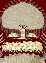 buy Akshaya Vata Phad Painting by Kalyan Joshi