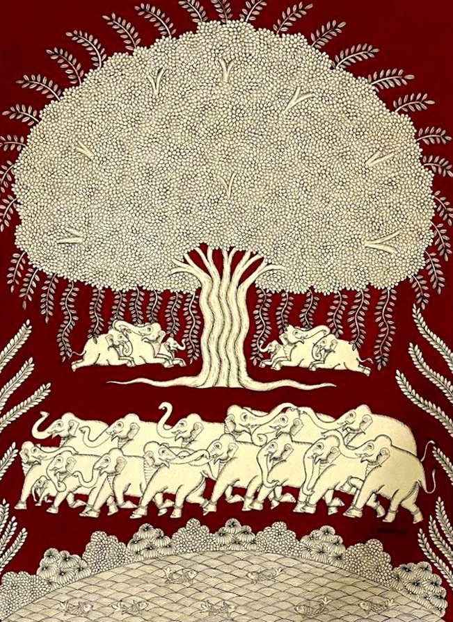 Akshaya Vata Phad Painting by Kalyan Joshi Thumbnail