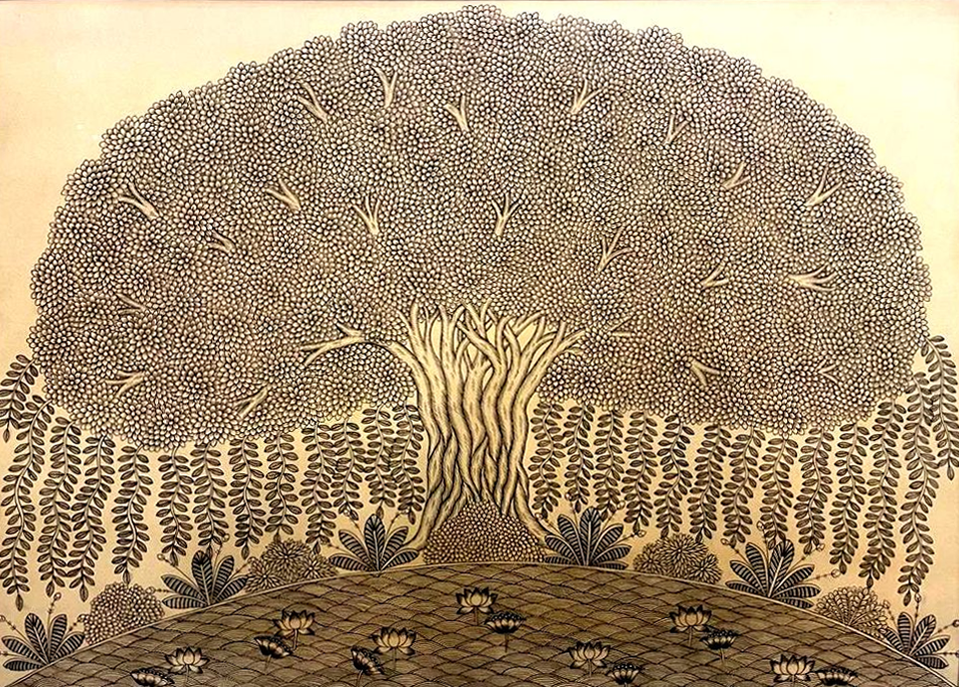 Buy Akshaya Vata Phad Painting by Kalyan Joshi