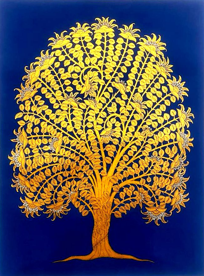 Akshaya Vata Phad Painting by Kalyan Joshi Thumbnail