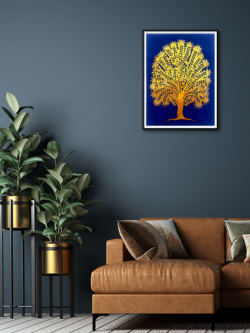 Akshaya Vata Phad Painting by Kalyan Joshi for sale