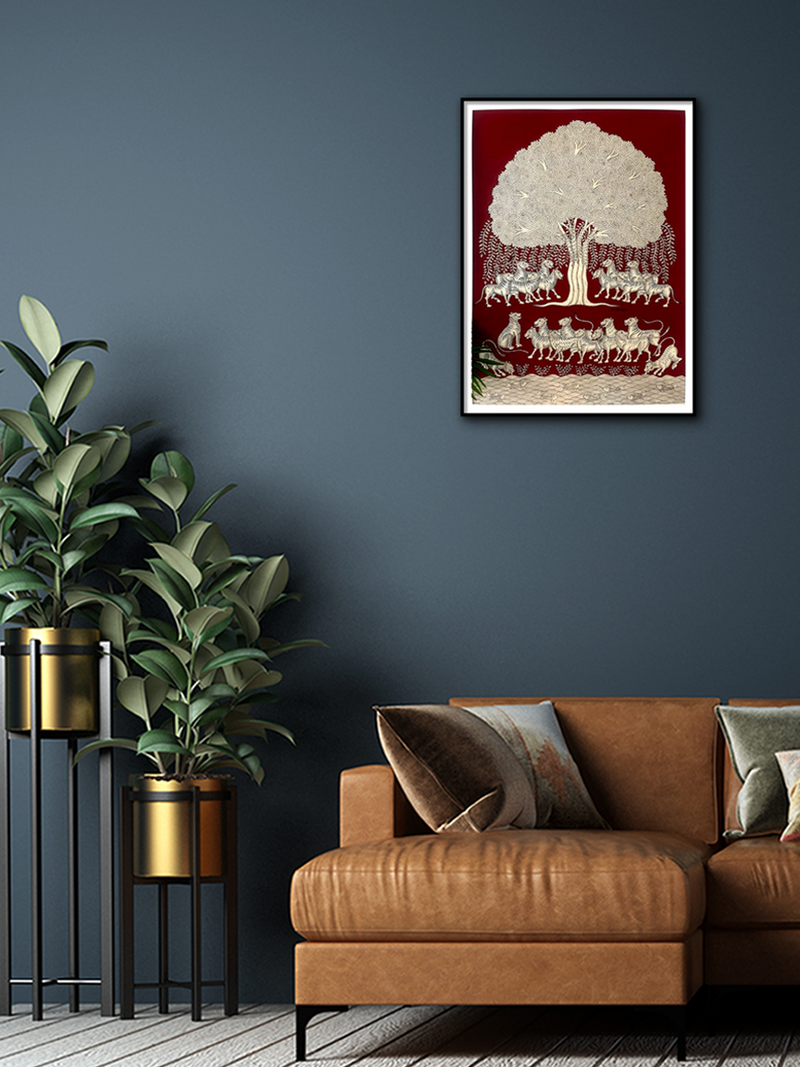 Shop Akshaya Vata Phad Painting by Kalyan Joshi