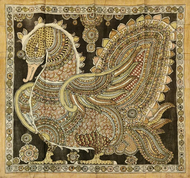 Allure of Peacock: Kalamkari Painting by Sudheer Thumbnail