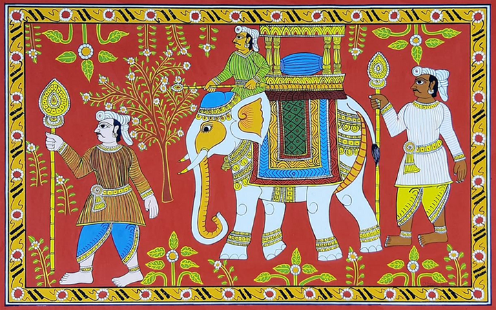 Ambari: CHERIYAL SCROLL PAINTING by Sai Kiran Thumbnail