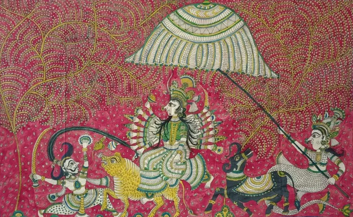 Ambe Mata Mata Ni Pachedi By Dilip Chitara For Home Decor Thumbnail