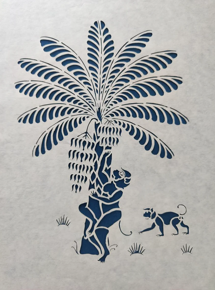 Amidst the Foliage: Monkeys in Ashutosh Verma's Sanjhi Thumbnail