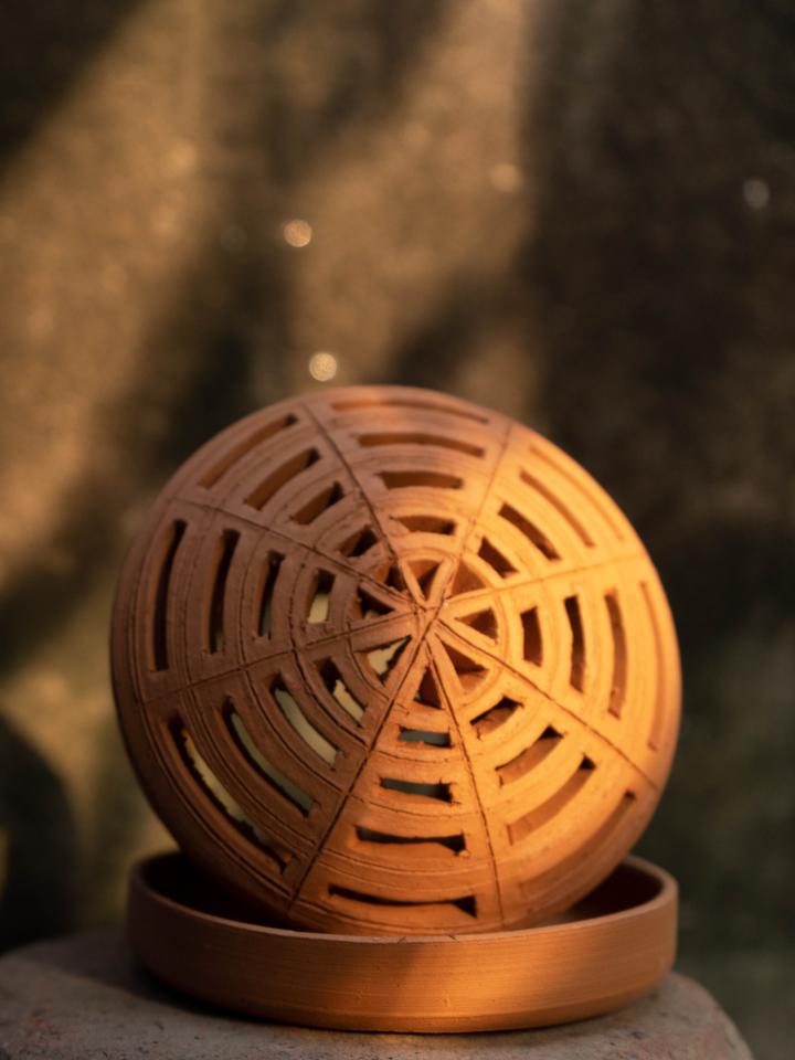 An Enchanting Tea Light: Terracotta Art by Dolon Kundu Thumbnail