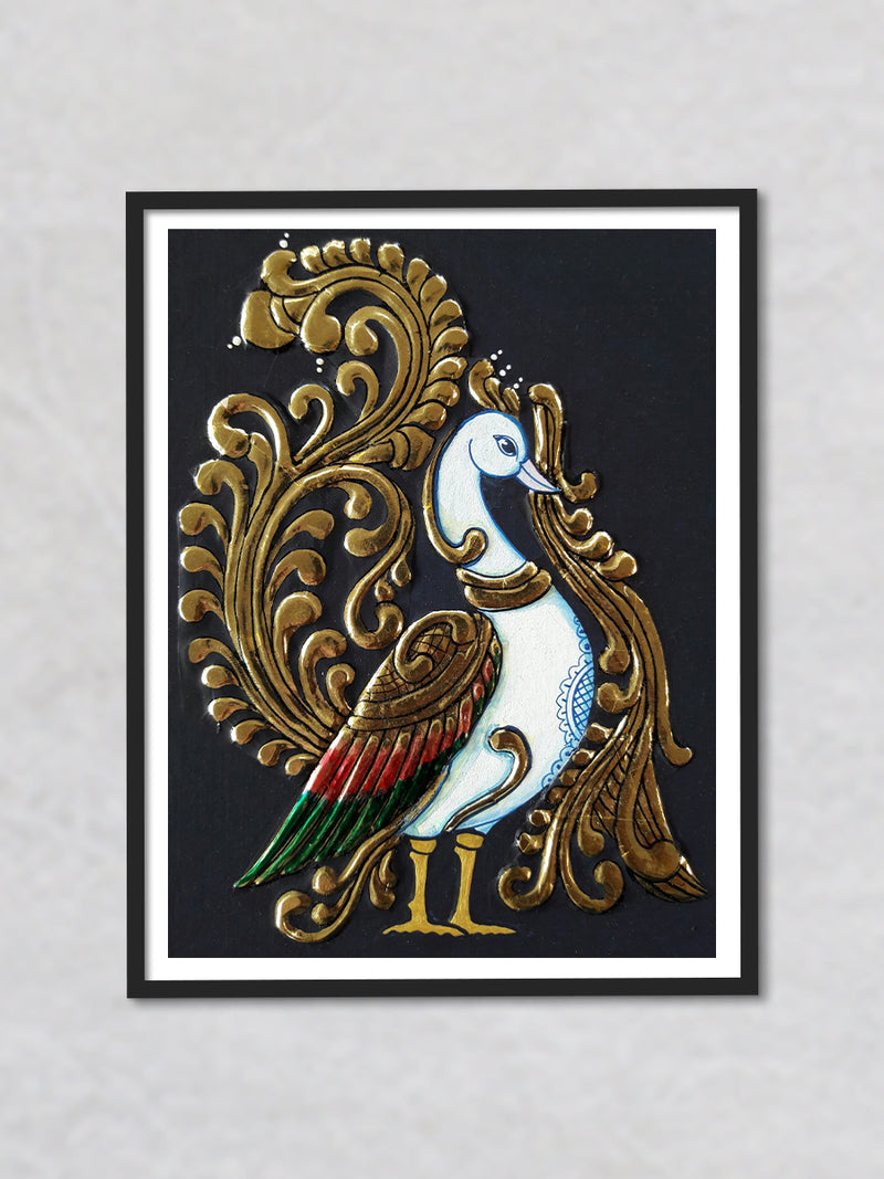 An Ancient Art: Peacock, Tanjore Art by Sanjay Tandekar